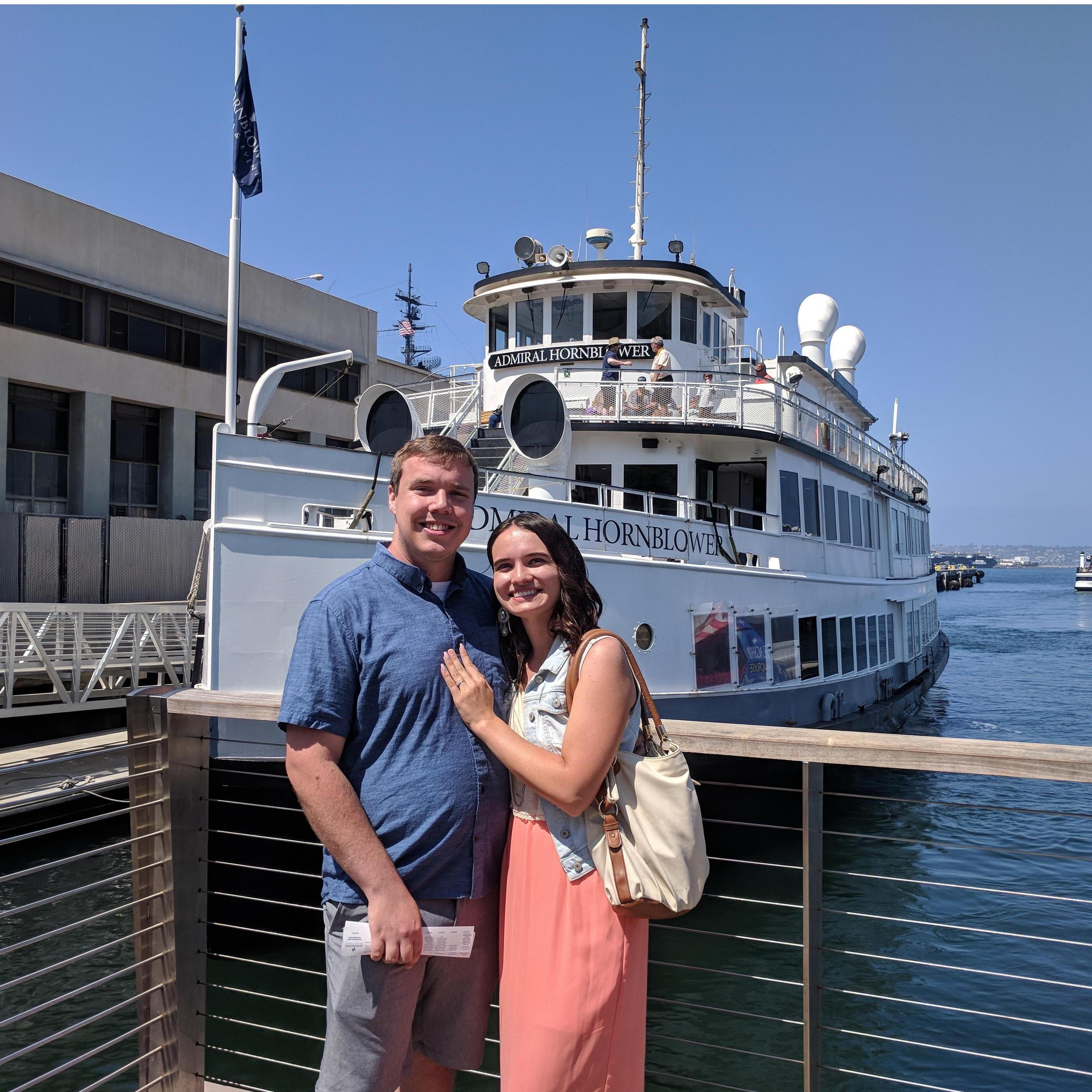 For Maddie's 23rd birthday, we enjoyed a cruise around San Diego Harbor on the Admiral Hornblower.