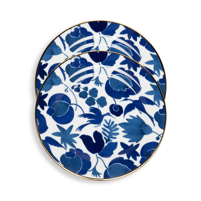 La DoubleJ Wildbird Dessert Plates, Set of 2