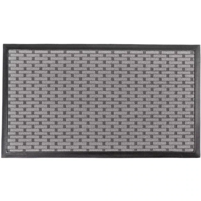 KAF Home Tufted Chain Indoor/Outdoor Mat with PVC Backing - 17" x 30"