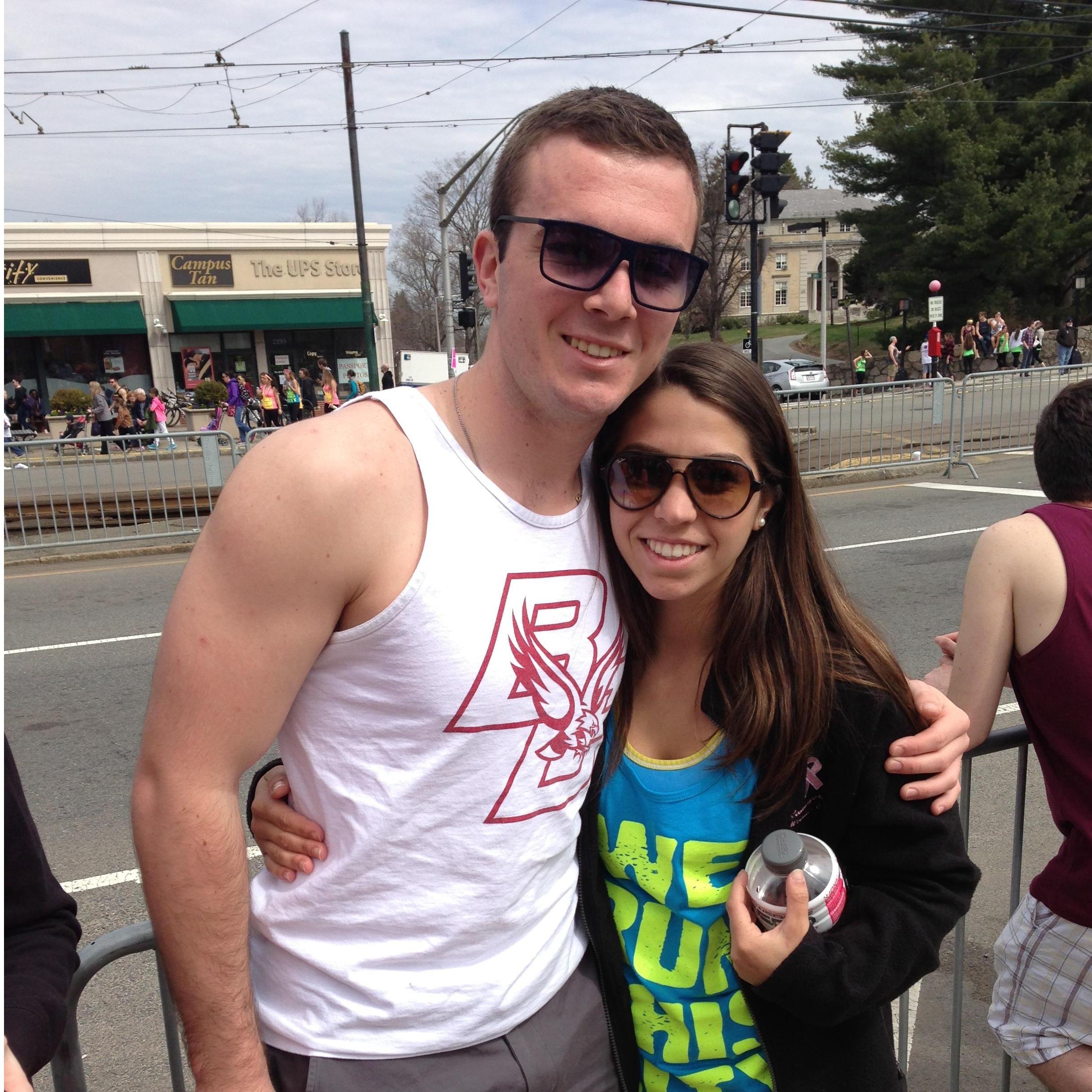 Marathon Monday freshman year