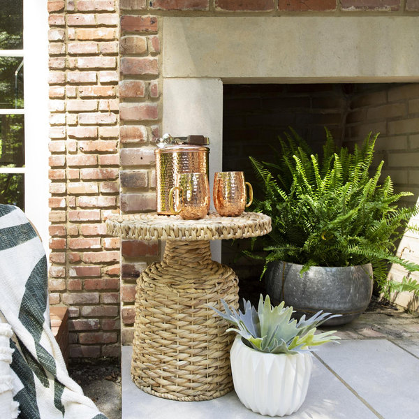 Bloomingville, Natural Water Hyacinth Side Table | Zola
