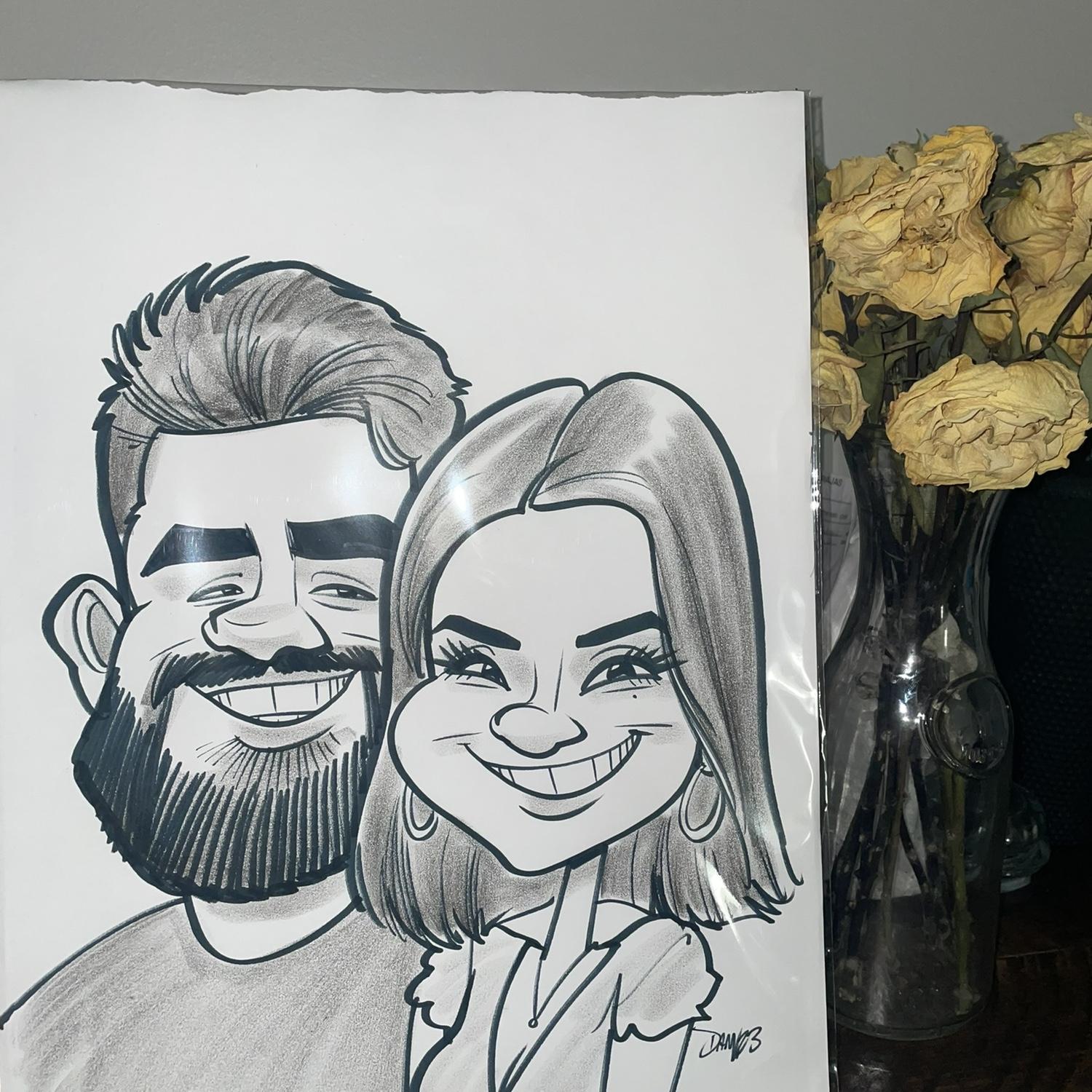 3rd Caricature, again by the same gentleman at the fair (10/28/23)