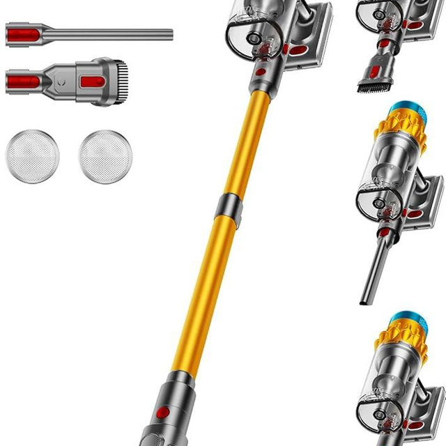 AIDTIPS Cordless Vacuum Cleaner, 650W/55KPA/70 Mins Vacuum Cleaners for Home with Self-Standing, Anti-Tangle Brush, Smart Display and 1.8L Cup Cordless Stick Vacuum Cleaner for Pet Hair/Carpets