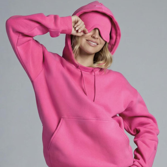 Comfrt Airplane Mode Travel Hoodie - Hot Pink/Large
