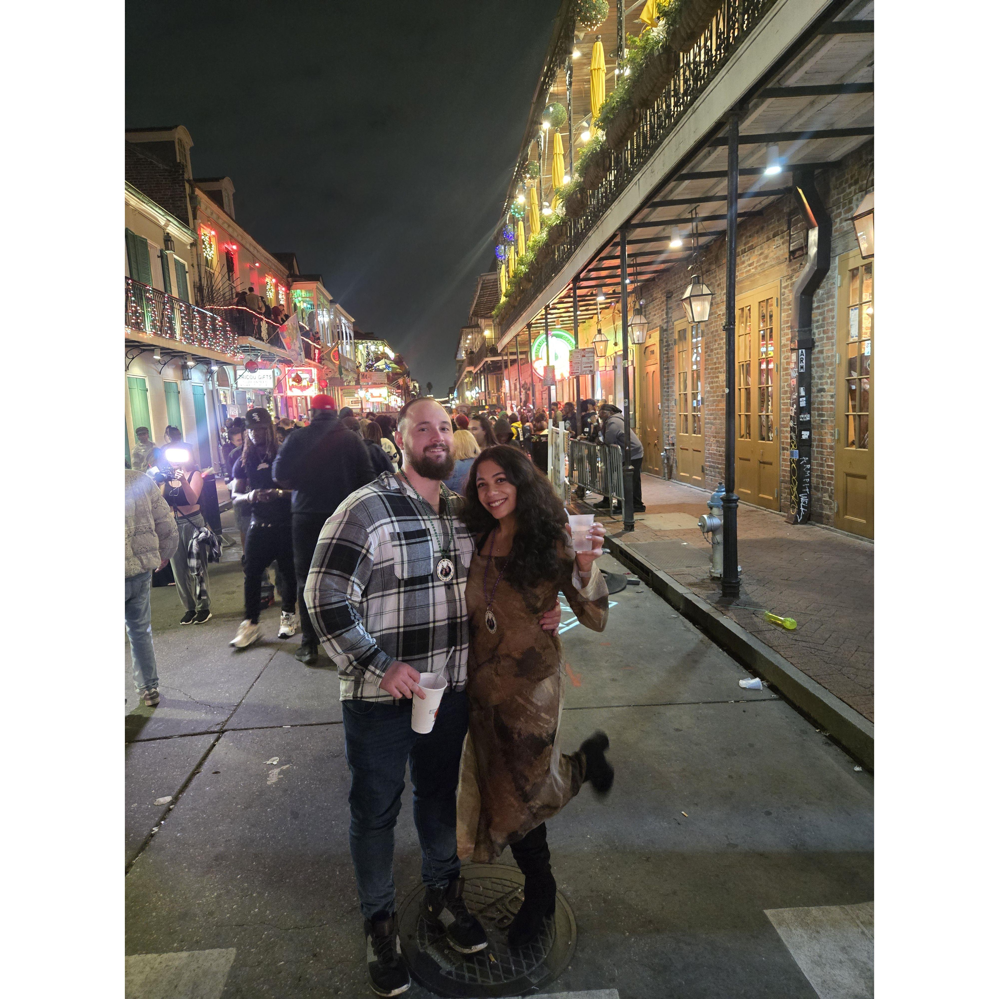 Bourbon Street in New Orleans (December 2024)