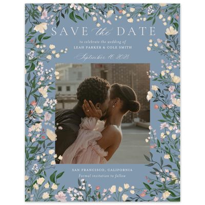Storm Blue Wedding Digital Save the Date - Melody Photo