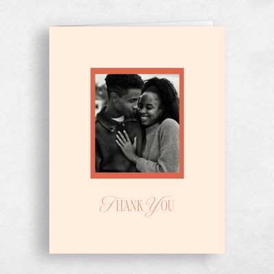 Burnt Orange Wedding Thank You - Summit Photo