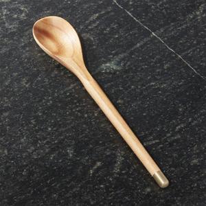 Acacia Gold Rim Wood Spoon