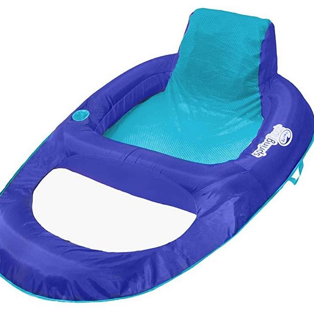SwimWays Spring Float Recliner XL - Extra Large Swim Lounger for Pool or Lake