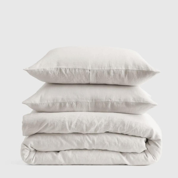 European Linen Duvet Cover Set - Full/Queen