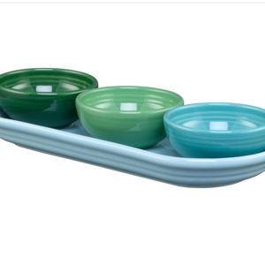 Aegean Mixed Colors 4-Piece Condiment Set