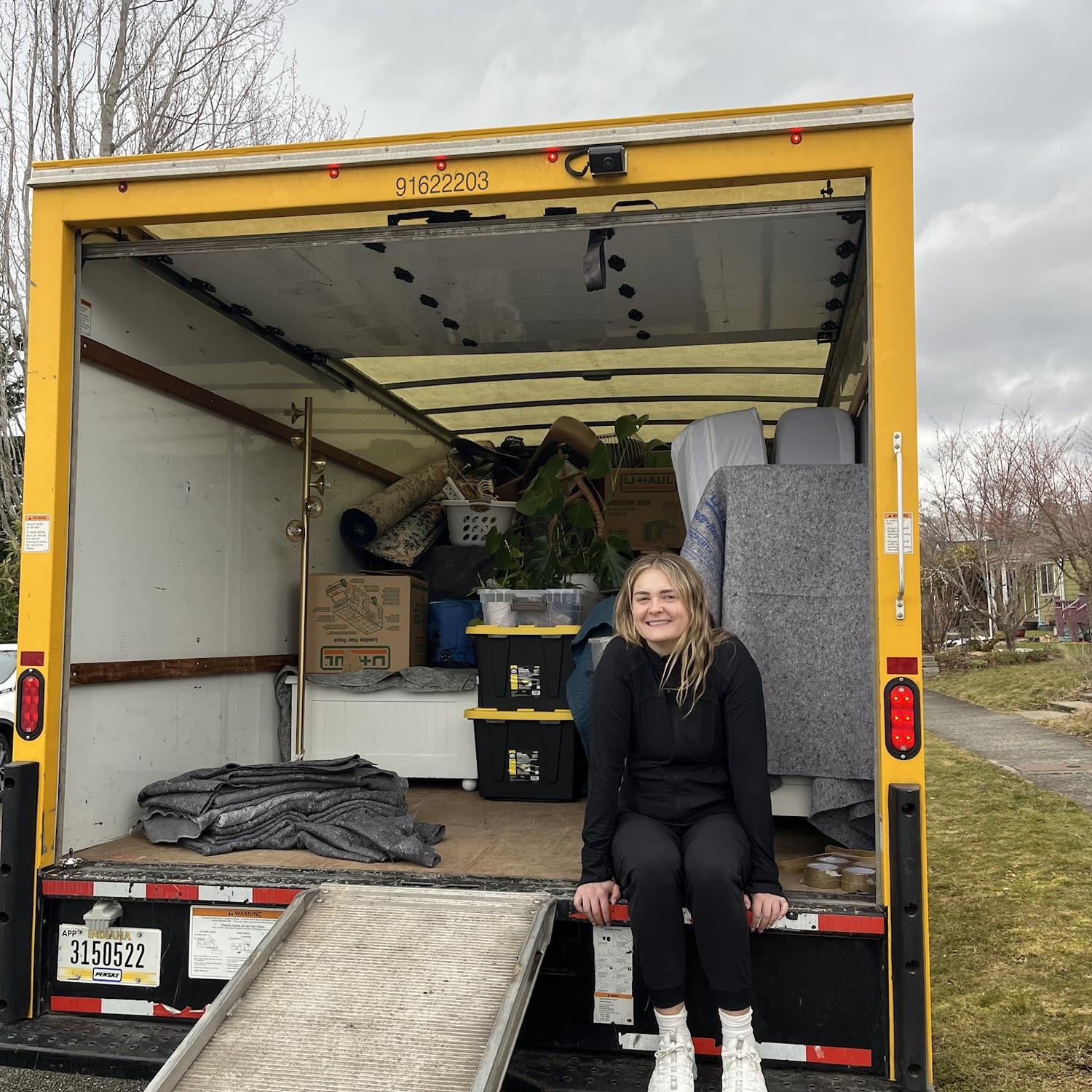 After 9 years in Bellingham, Allie (mostly Allie's very kind friends), packed up the U-haul and Jerred's dad drove it across the country!