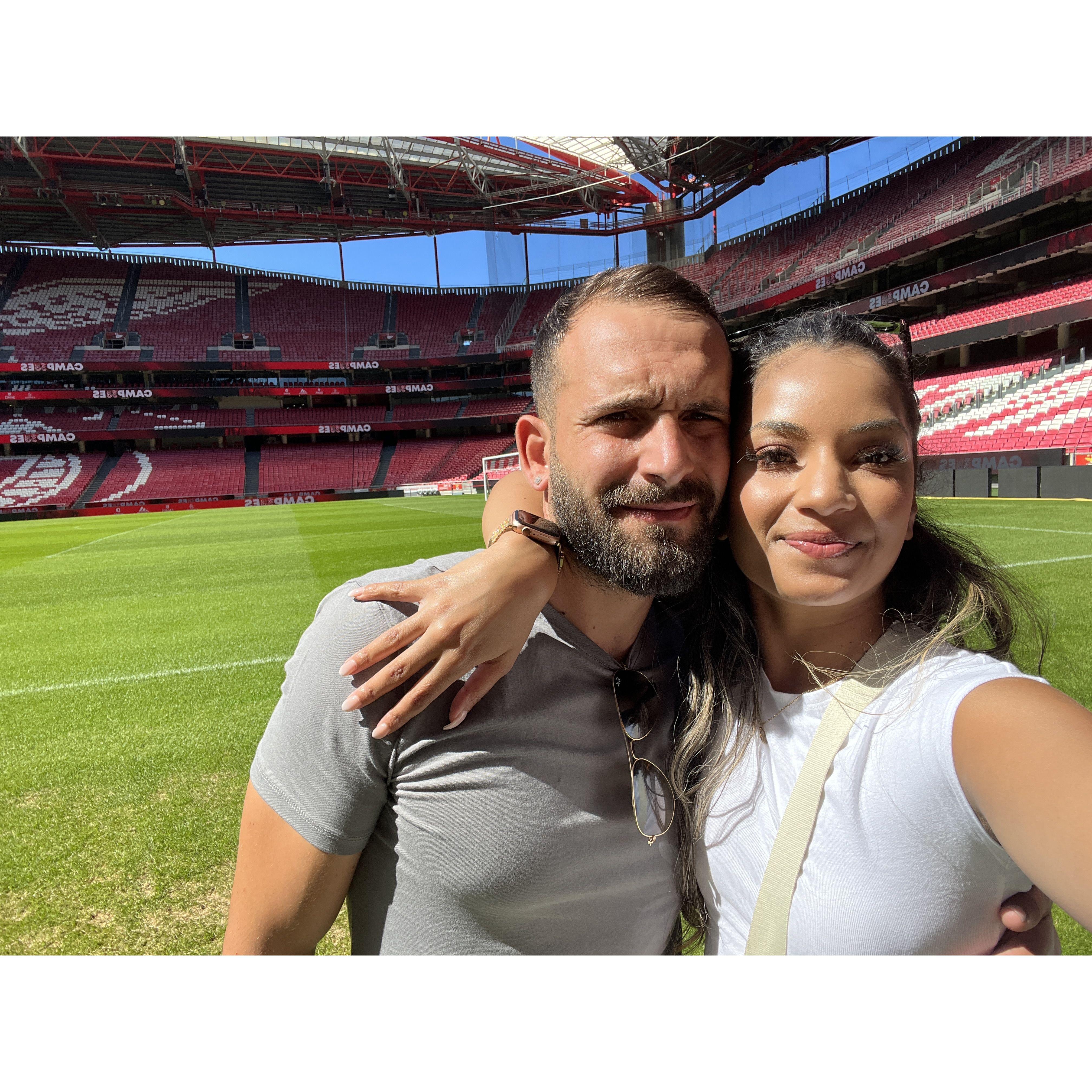 September 2023, touring the Benfica stadium!