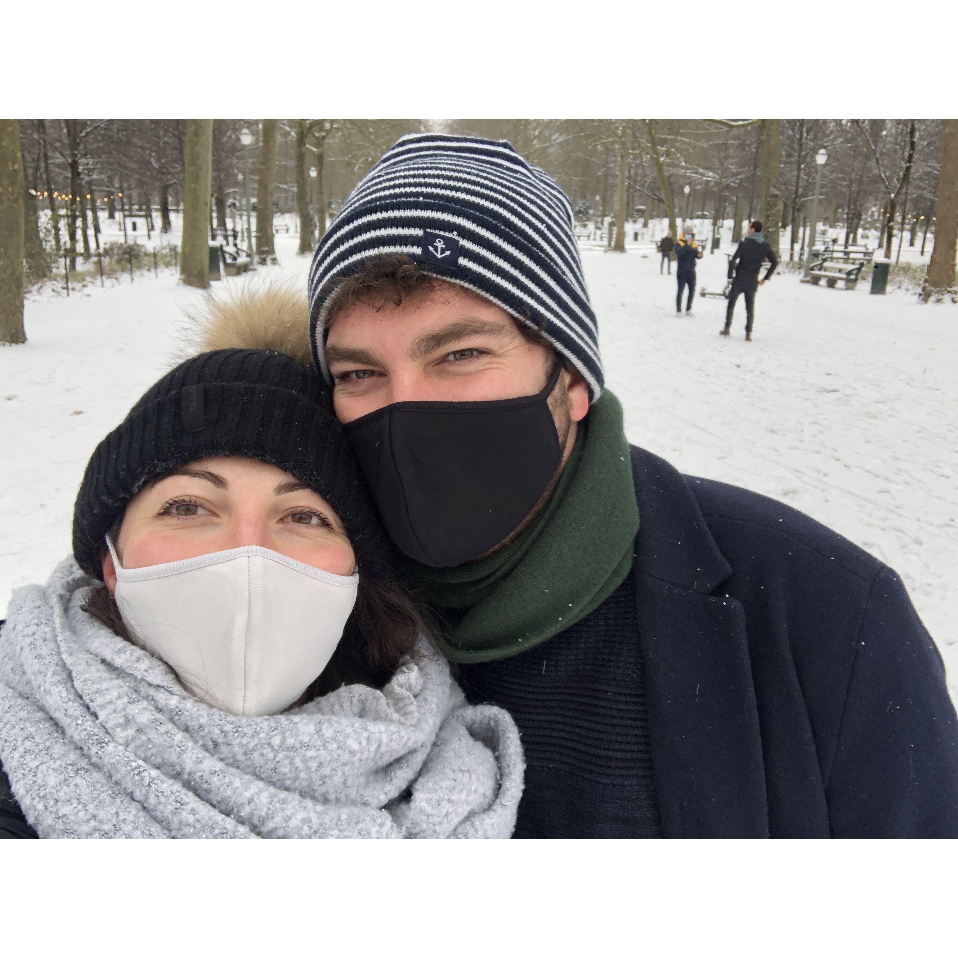 Snow in Brussels
