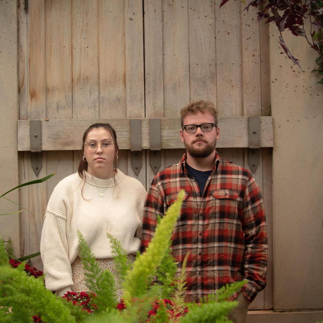 We were inspired by Grant Wood's "American Gothic" painting.