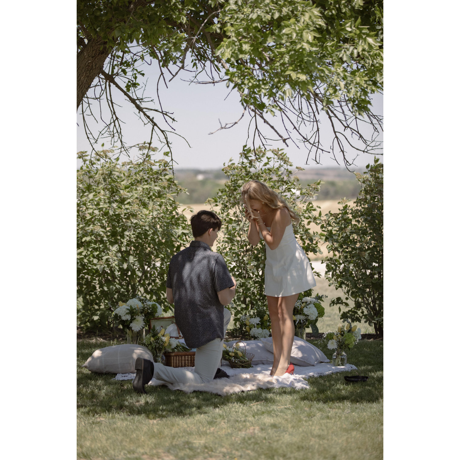 Connor got down on one knee and popped the question