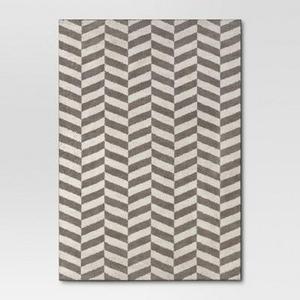 Gray Herringbone Shag Area Rug 7'x10' - Project 62™