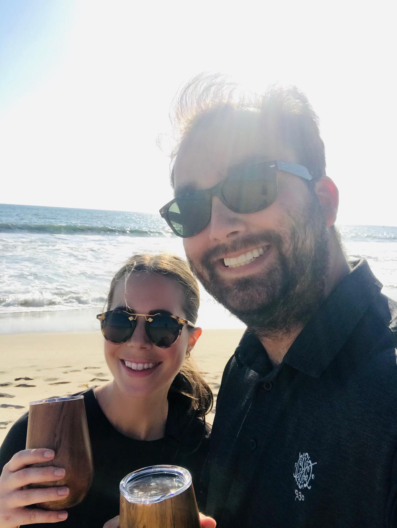 Evening walk on our beach in Playa