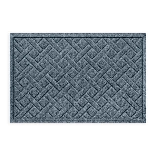 Weather Guard™ Aqua Shield Lattice 23" x 36" Door Mat in Blue