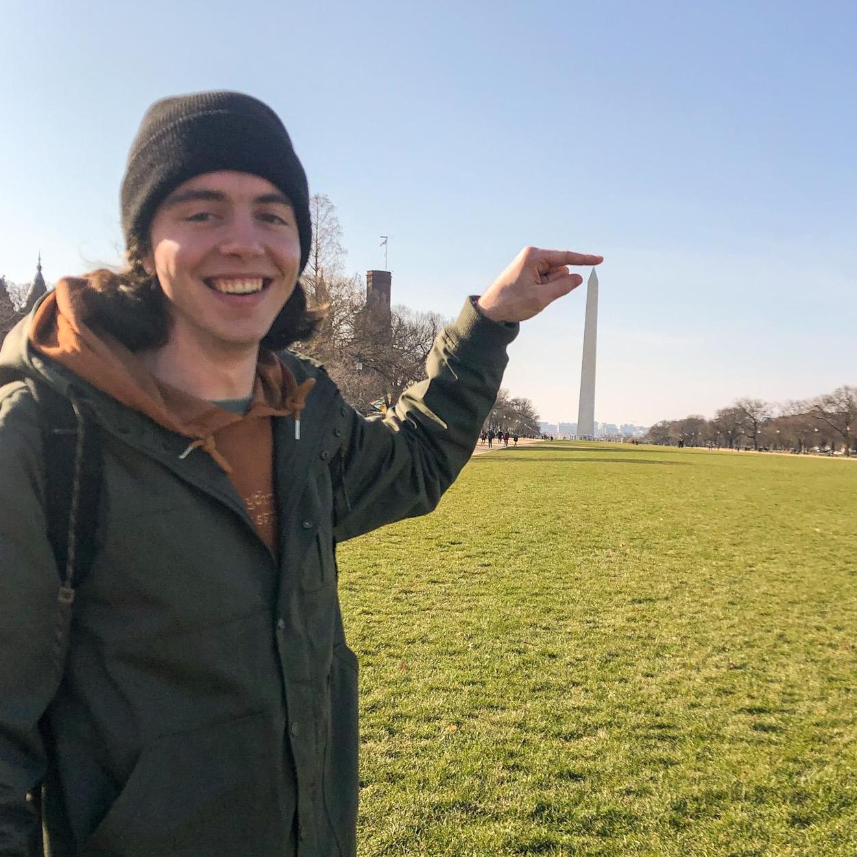 Sam’s first time visiting Maryland - This is in DC (2019)