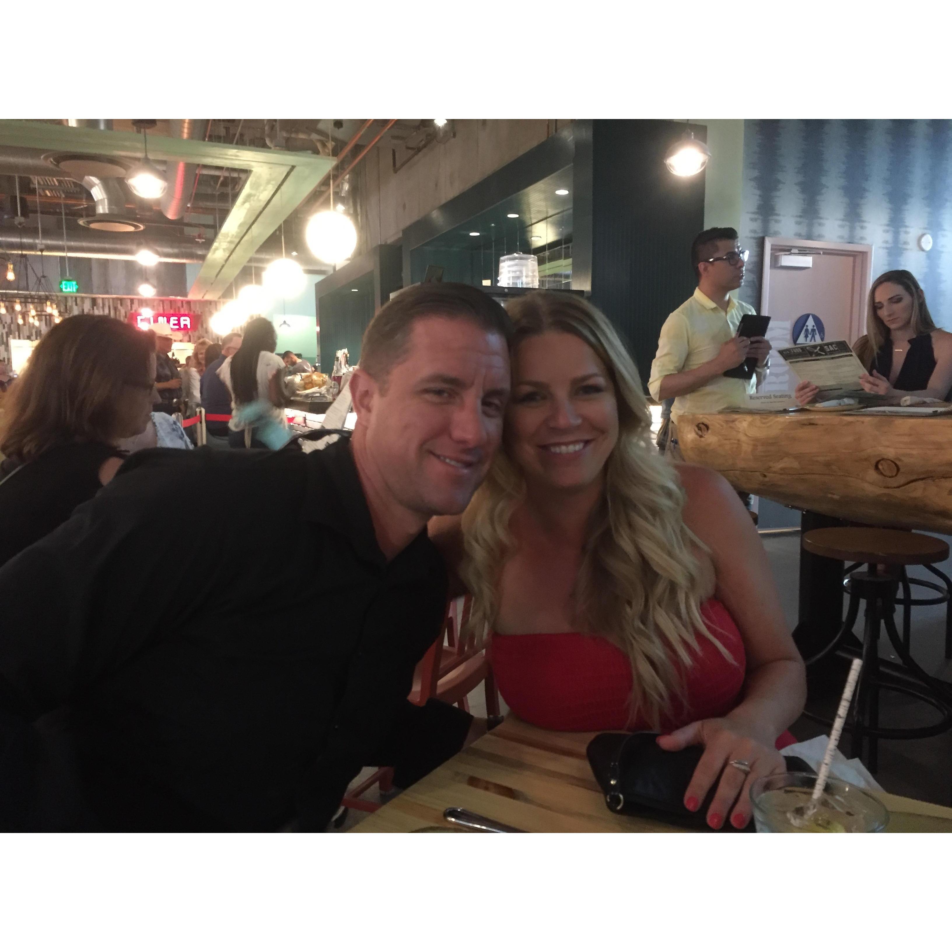 Dinner before Tim Mcgraw and Faith Hill