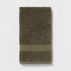 Performance Plus Hand Towel Dark Green - Threshold™: Cotton Terry, Fade-Resistant, 550-800 GSM, OEKO-TEX Certified