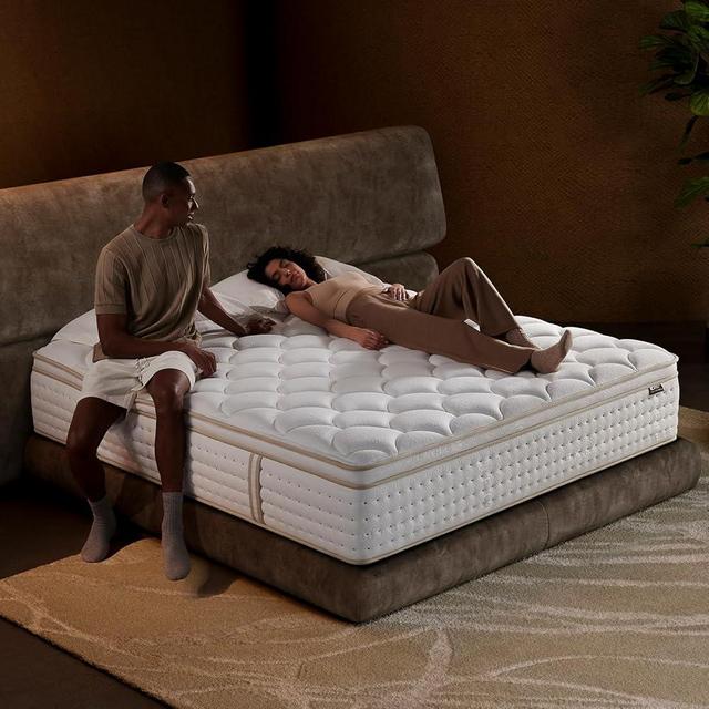 OFFTR z Queen Mattress 14 Inch – Medium Firm Hybrid with Memory Foam for Pressure Relief & Spinal Alignment, Zoned Back Support & Motion Isolation, Edge Support – 365-Night Home Trial