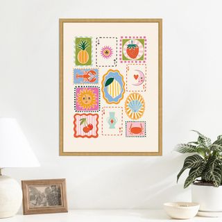 Storytelling Shores Print Framed Canvas Wall Art