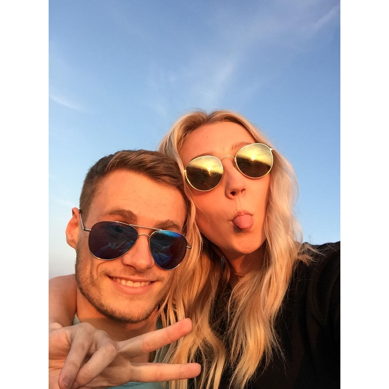 Sunsets on the beach in Florida