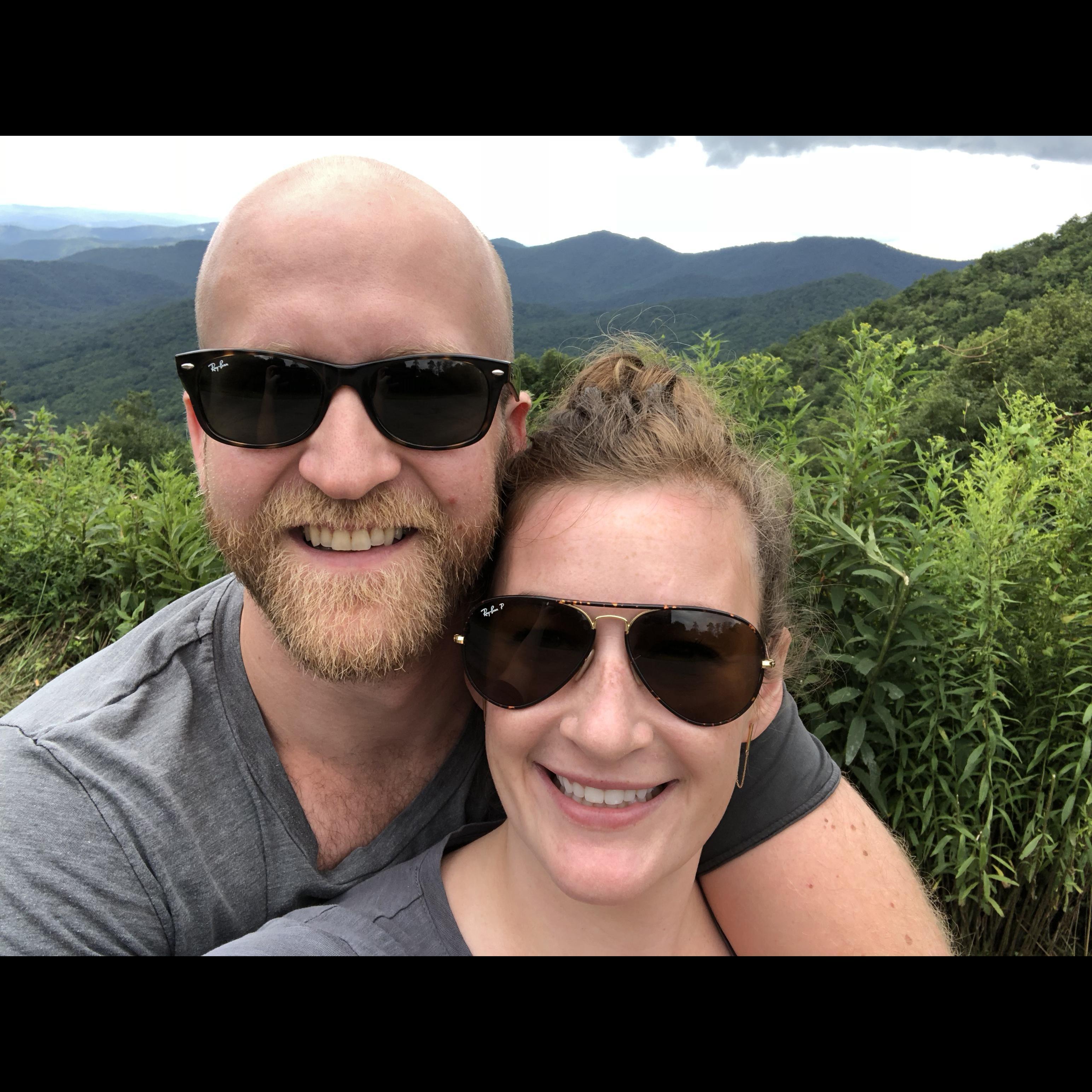 John's first trip to the NC Mountains.