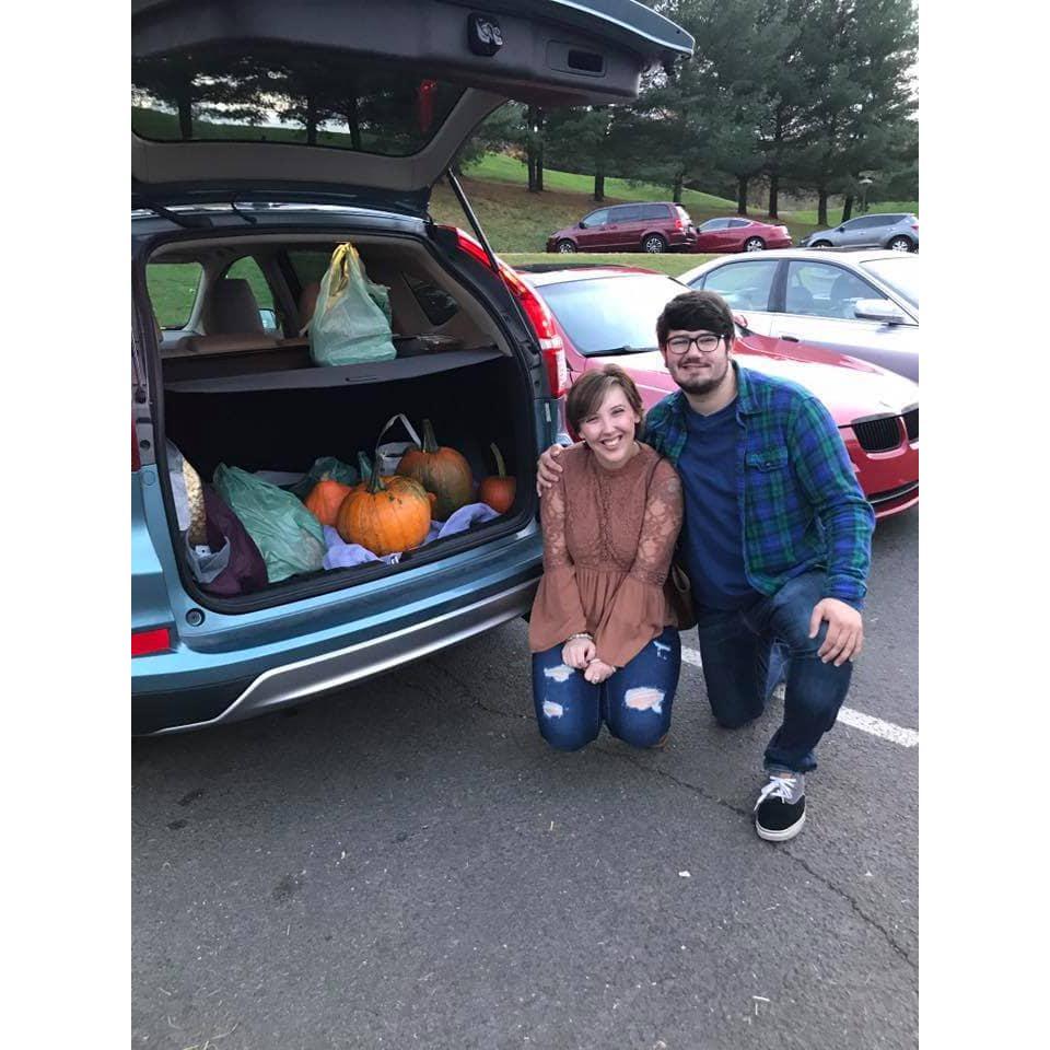 pumpkin picking