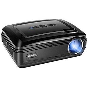 Projector, ohderii 3300ANSI Luminous Efficiency Multimedia Home Theater Projectors 1280 800 Native Resolution Support 1080P HD-ideal for Outdoor Indoor Movie or Video Games (Black)
