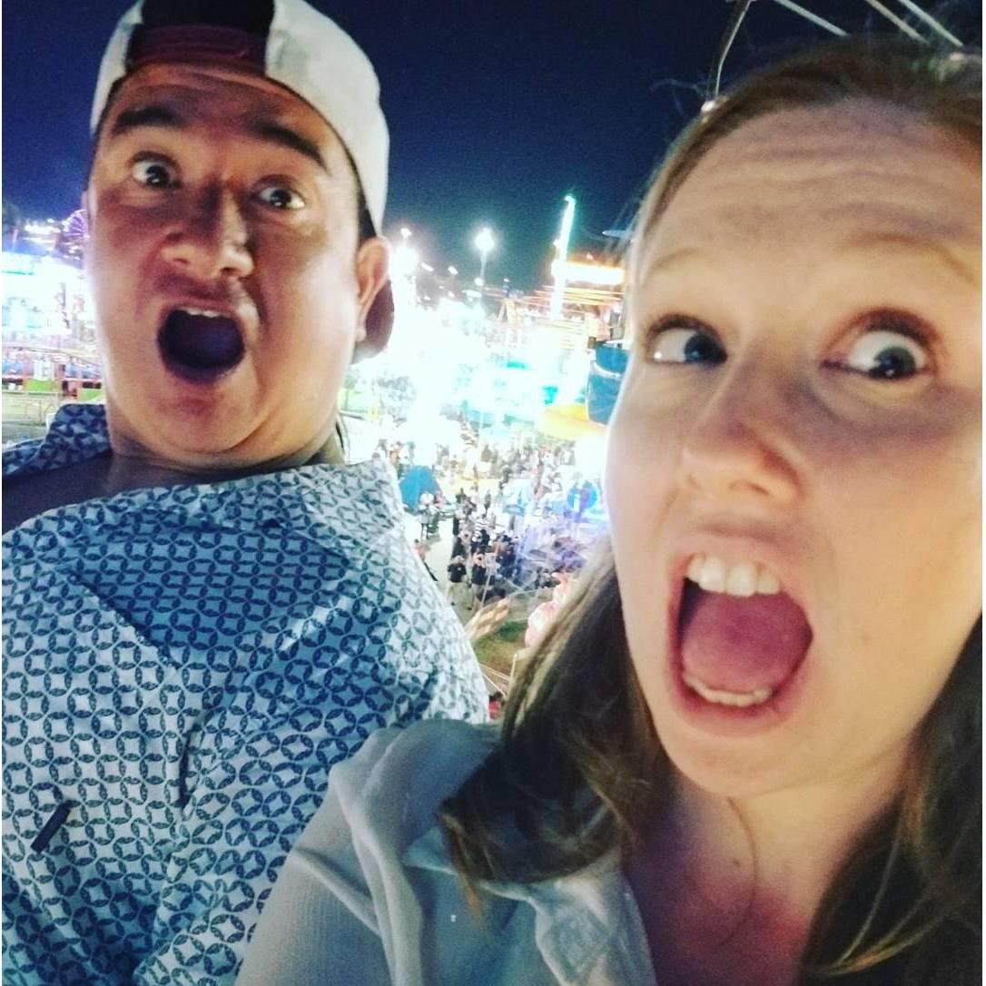 First Valentine's Day together at the Sate Fair