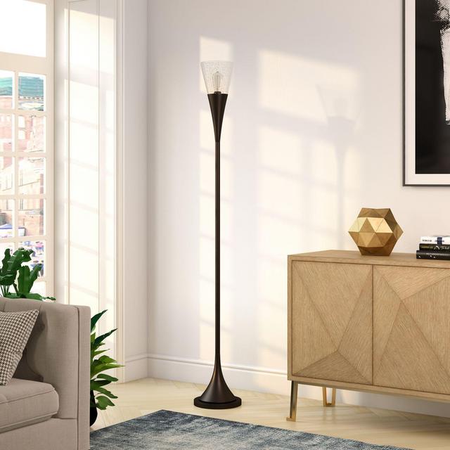Hudson&canal Moura Floor Lamp in Black