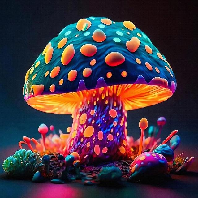 MISSIKAIN 5D Diamond Art Painting Kits for Adults Mushroom, DIY Mushrooms Diamond Painting Arts Crafts for Home Wall Decor Gifts, Paint with Round Diamonds by Numbers for Beginners, 12x12 Inch