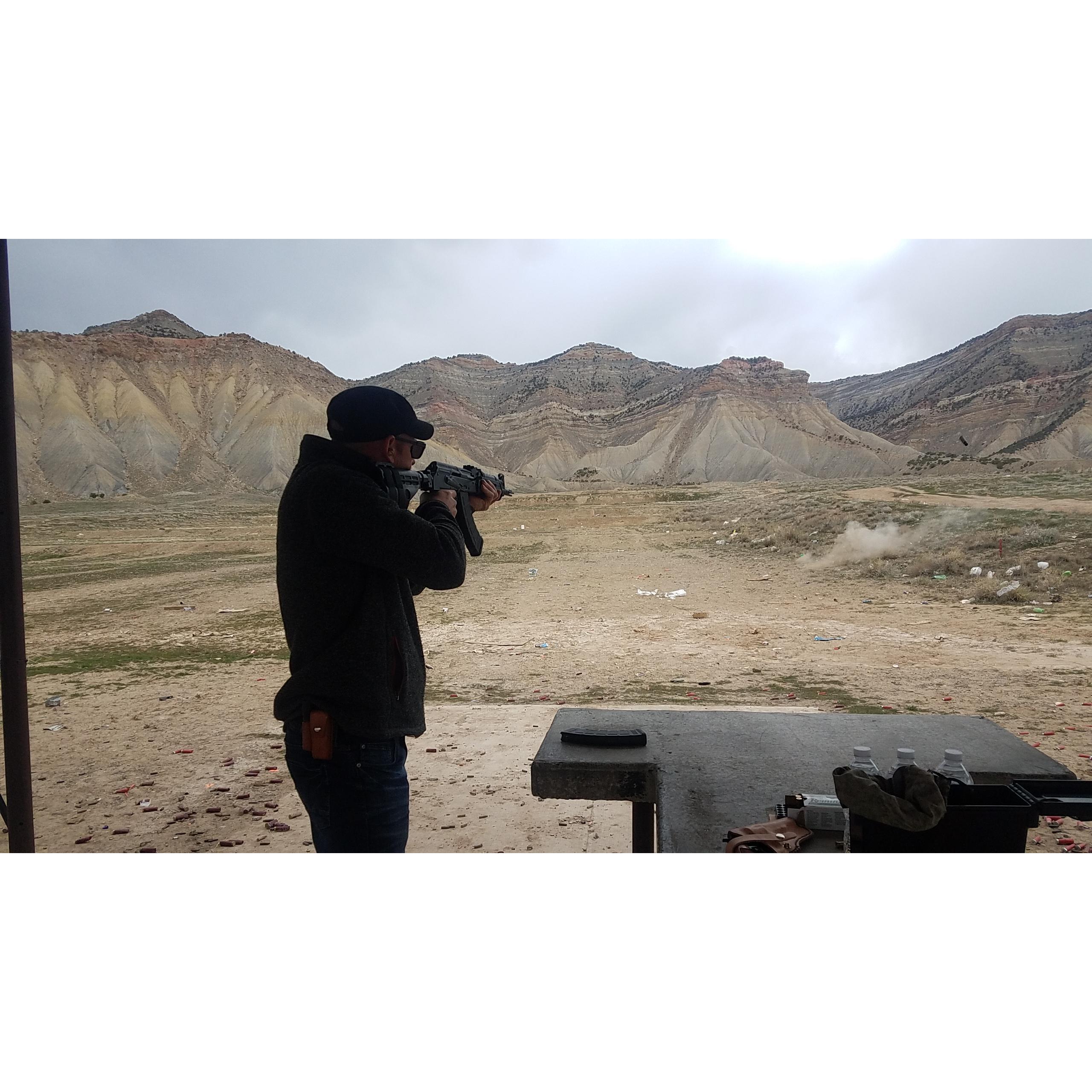 Families that shoot together, stay together.
