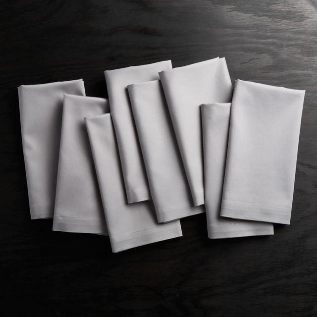 Fete White Cloth Napkins, Set of 8
