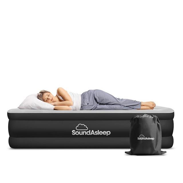 SoundAsleep Dream Series Luxury Air Mattress with ComfortCoil Technology & Built-in High Capacity Pump for Home & Camping- Double Height, Adjustable, Inflatable Blow Up, Portable - Twin XL Size