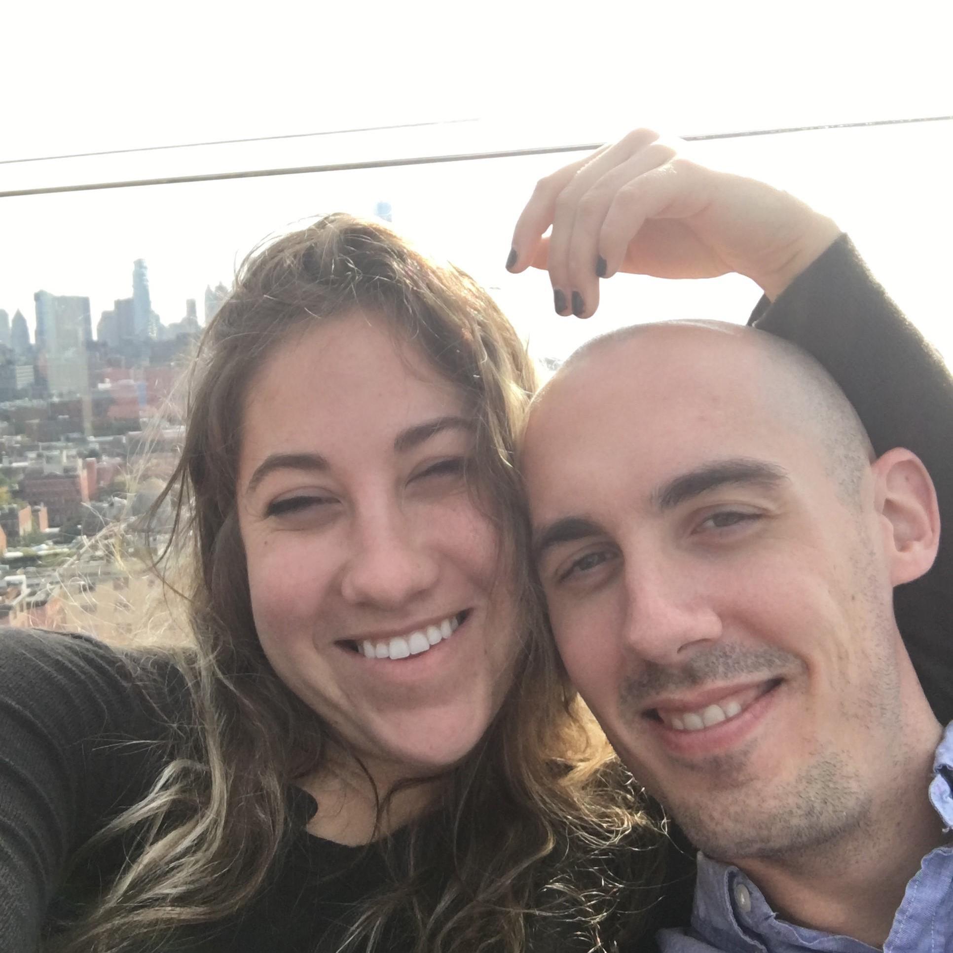 Early on in the relationship, Callie dragged Rob up to the trendy LeBain at the top of the Standard Hotel. The views and funky pink rooftop furniture made it worth seeing.