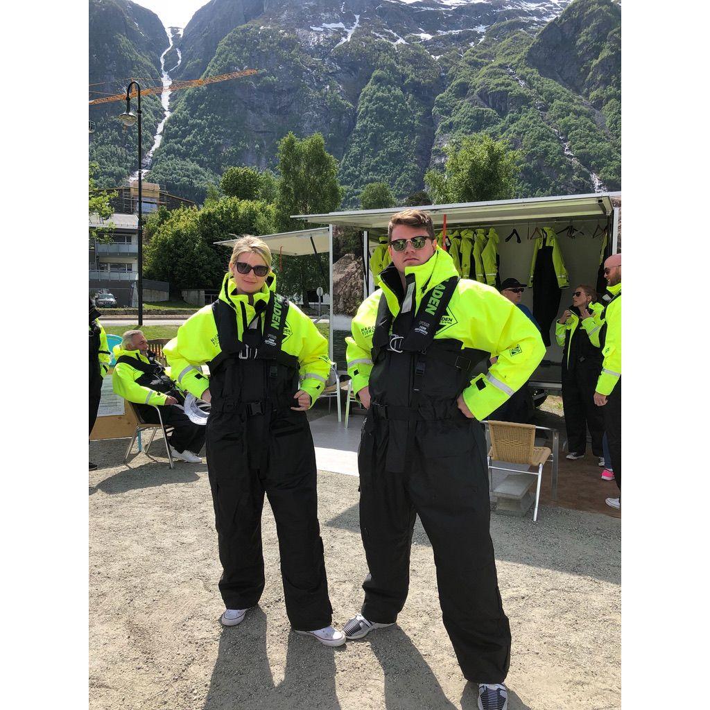 Libby's first trip to Norway in 2018 - taking a boating trip in the fjords