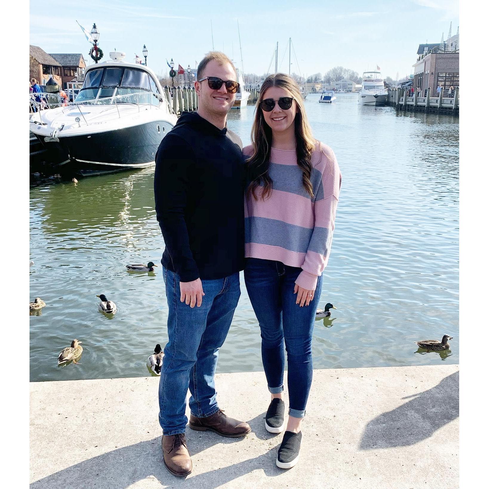 In Annapolis, celebrating Nelson's 26th birthday!