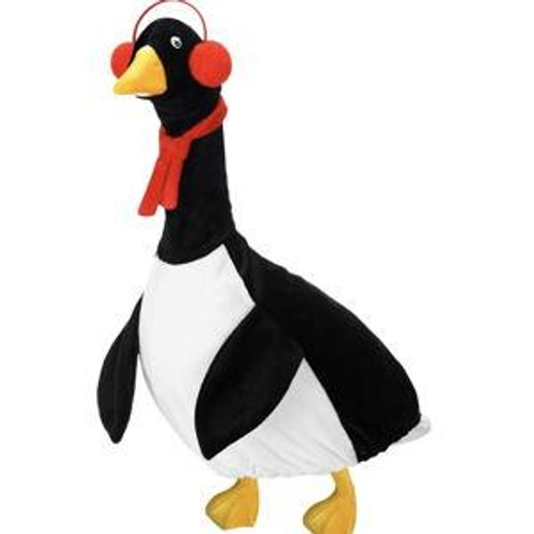Outus Penguin Goose Outfits Funny Penguin Porch Goose Outfit 23 Inch Holiday Lawn Geese Cloth for Halloween Christmas Yard Garden Outdoor Decor