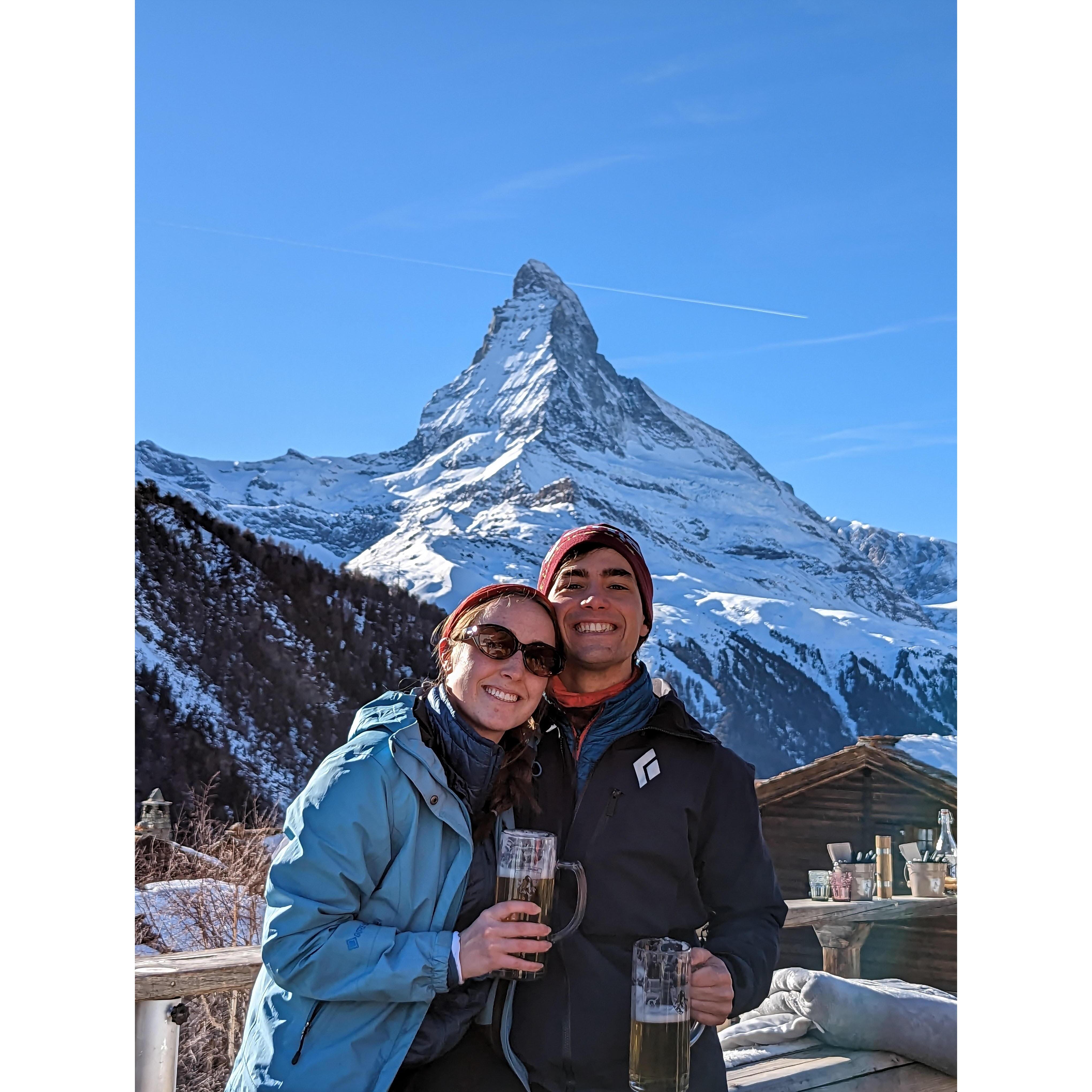 Vogel family ski trip to Zermatt, Switzerland