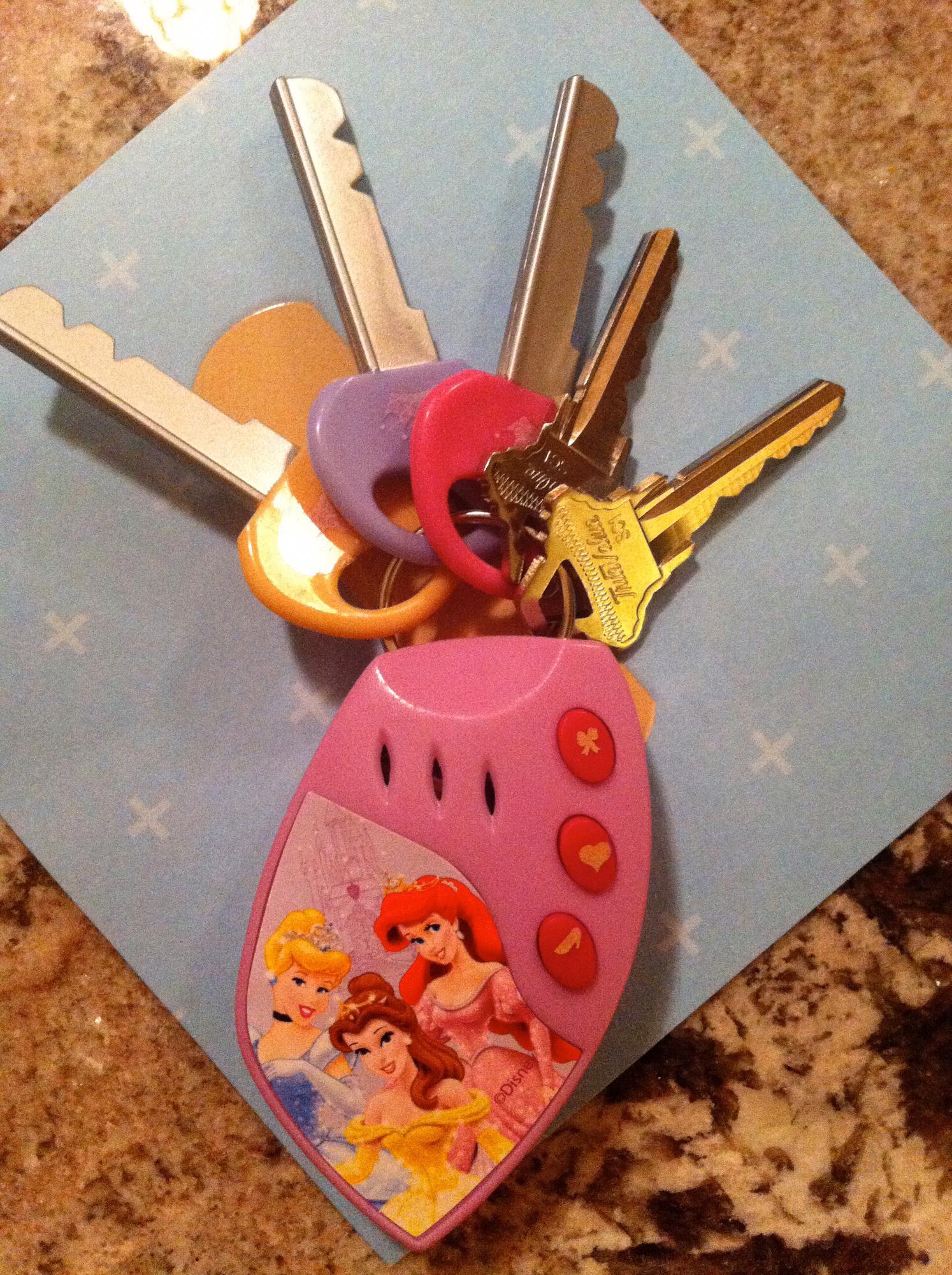 The house keys came with a Princess key ring.