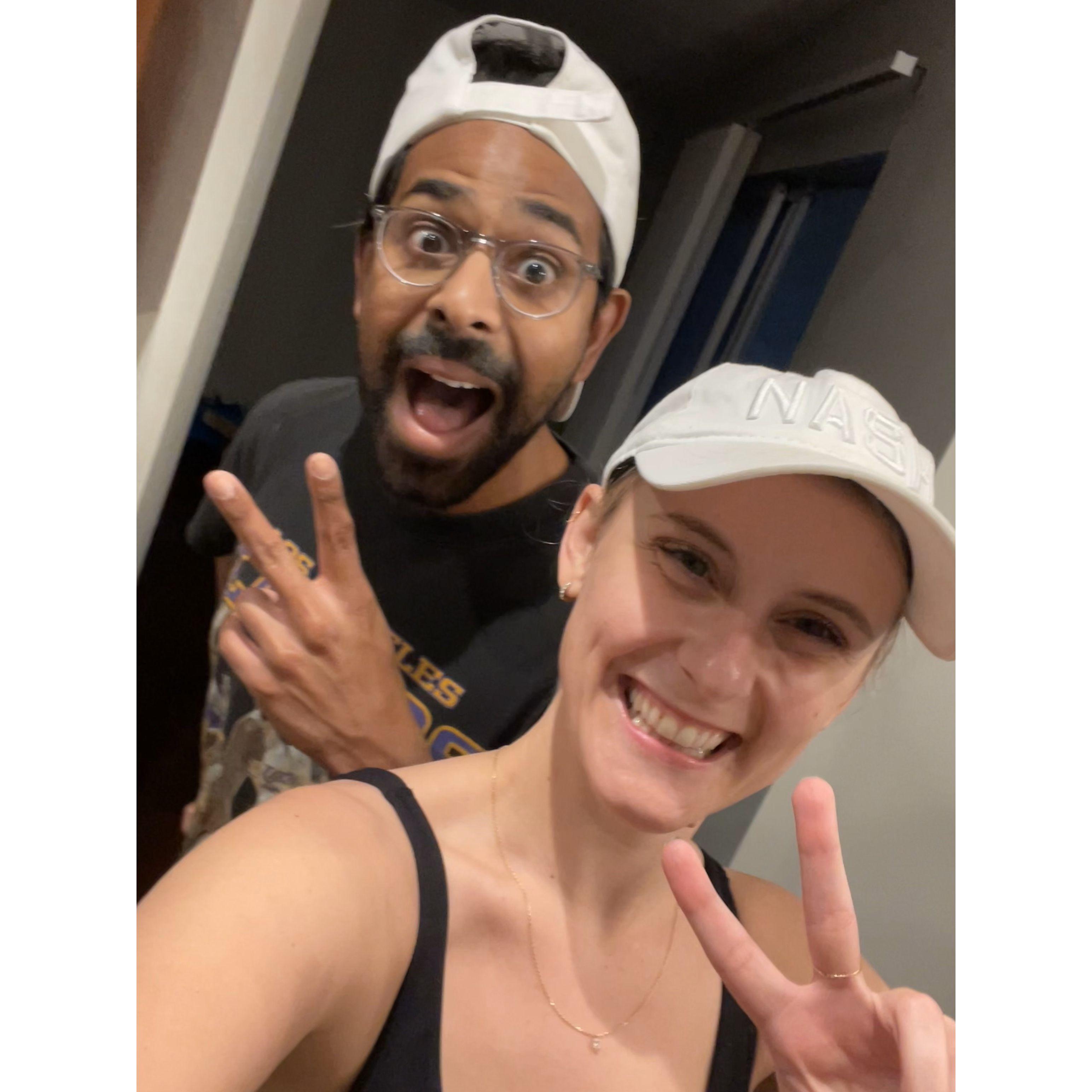 Our first night in our apartment!