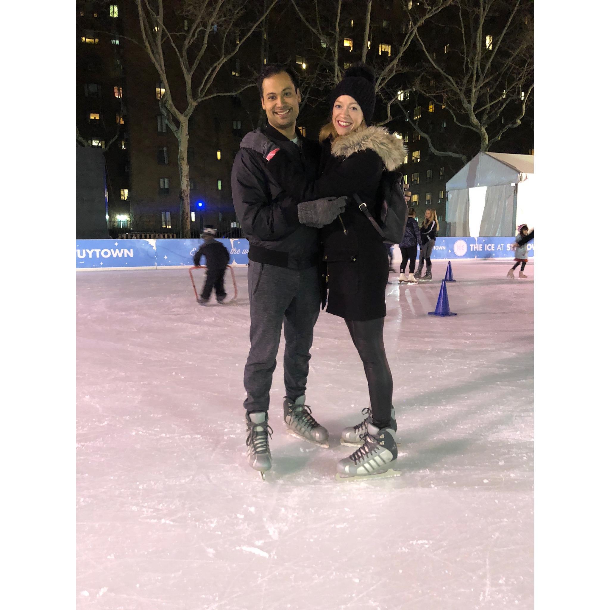 Valentine's ice skating