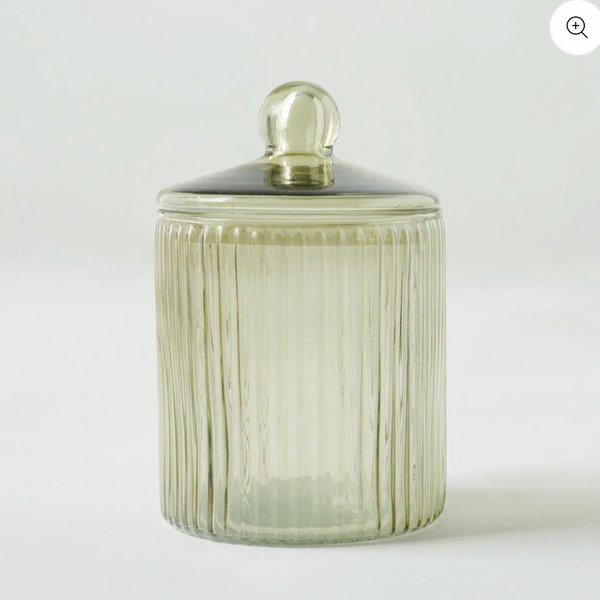 Arlo Ribbed Glass Canister