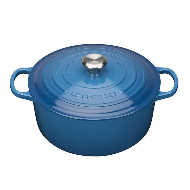 Le Creuset Enameled Cast Iron Signature Round Dutch Oven, 4.5 qt., Marseille