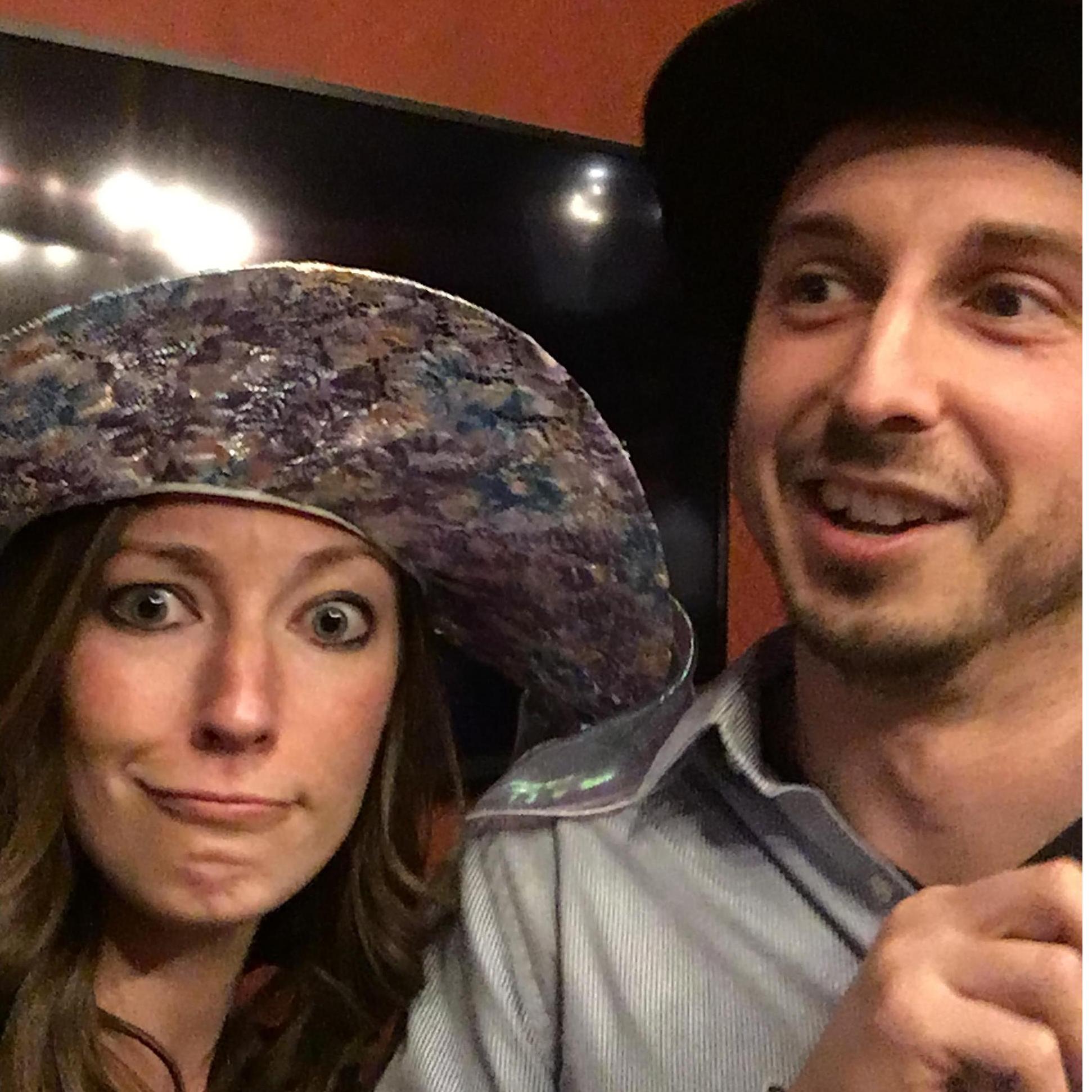 We will be wearing these hats to the wedding.