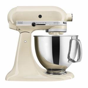 KitchenAid Artisan Series 5-Quart Tilt-Head Stand Mixer, Almond Cream, KSM150PSAC